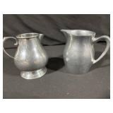 Silverplate Tableware Set - 6-Piece Creamers, Pitchers, Lidded Sugar Bowl, Serving Bowl & Spoon
