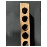 Wooden Hole Block with Multiple Circular Holes - Long Workshop Bar