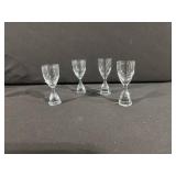 lead Crystal Stemware Set - Assorted Goblets & Cordial Glasses