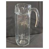 Crystal Glass Serving Set - Lidded Candy Dish, Salt Shaker, Round Bowl & Tall Carafe