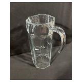 Crystal Glass Serving Set - Lidded Candy Dish, Salt Shaker, Round Bowl & Tall Carafe