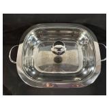 Chafing Dish 4 Qt / 3.7 L Stainless Steel with Glass Lid & Stand