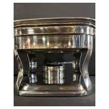 Chafing Dish 4 Qt / 3.7 L Stainless Steel with Glass Lid & Stand