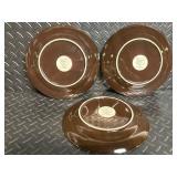 Mikasa Gourmet Basics Horizon Red Mugs (4) & Plates (3) - Stoneware