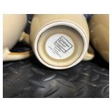 Mikasa Gourmet Basics Horizon Red Mugs (4) & Plates (3) - Stoneware