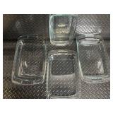 Pyrex 9x13 Glass Bakeware - Set of 4 Rectangular Dishes
