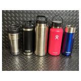 Assorted Insulated Water Bottles - COPCO, YETI (2), Hydro Flask, Contigo