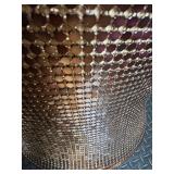 Copper Mesh Drum Pendant Light - 60W Max, Made in China