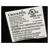 Crock-Pot SCCPV605-B-A Slow Cooker (SC54) - 120V, 60Hz, 240W