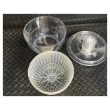 Joseph Joseph Flower Steamer Basket & Glass Storage Containers (Lot of 4)