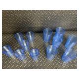 Wooden Knife Block Set with Knives, Scissors, Skewers, Forks & Cups