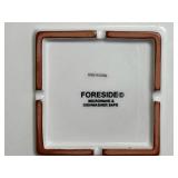 FORESIDE Pear-Design Plate & Glassware Set with Egg Tray & Butter Dish