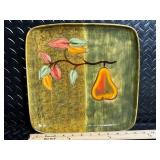 FORESIDE Pear-Design Plate & Glassware Set with Egg Tray & Butter Dish