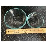 Pyrex Glass Storage Containers with Turquoise Lids - Assorted Sizes