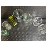 Glass Vases & Jars - Clear & Green, Assorted Sizes