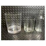 Glass Vases & Jars - Clear & Green, Assorted Sizes