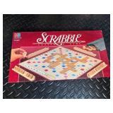 Scrabble Vintage Crossword Game Set with The Official Dictionary & Framed Poster