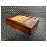 Scrabble Vintage Crossword Game Set with The Official Dictionary & Framed Poster