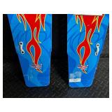 NMI Water Skis - Flame Graphic 44-45in - Made in USA Fort Worth TX (Lot of 2)