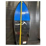 Inland Surfer Skimboard - Blue/Black Diamond Deck, 54 in