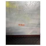 Newman Boat Scene (Abstract) - Oil on Canvas, Framed