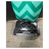 Oreck Garment Steamer - Upright Teal Chevron Cover