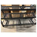 5-Tier Black Wire Shelving Rack - Heavy-Duty Steel Construction