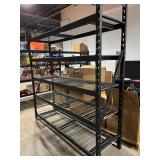 5-Tier Black Wire Shelving Rack - Heavy-Duty Steel Construction