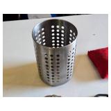 Lot of Hand Tools including Tape Measures, Metal Clamp, and Metal Holder