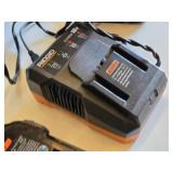 Ridgid 18V Cordless Impact Driver with Battery, Charger, and Makita Tool Bag