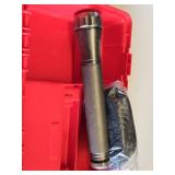 Toolbox with Assorted Tools and Accessories including a Flashlight, Sockets, and Rope