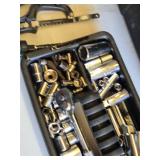 Ratchet and Sockets, Adjustable Pliers, and Utility Knife Tool Box