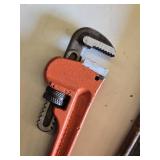 Set of Pipe Wrenches including Ridgid, Pittsburgh 8", Vintage Heavy Duty 10" and 14" Pipe Wrenches