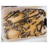 Lot of Tool Sets Including Ryobi and Masterforce Drill Bit Sets, Driver Bits, and Accessories - Missing Random Pieces