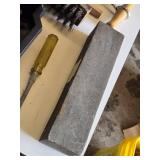 Tool Shop Soldering Gun and Assorted Tools, wire spool, various hand tools, a bathroom suction handle, and a toolbox