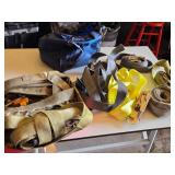Lot of Tie-Down Straps and Ratchet Straps - In Various States of Use