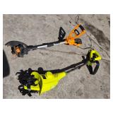 Sun Joe TJ599E Electric Garden Cultivator, WORX String Trimmer and Accessories