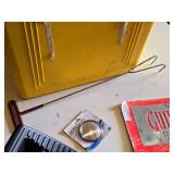 Stanley Contico Portable Work Box and Accessories including Blind Spot Mirror and License Plate, Wheel Chock