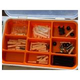 Various Hardware Fasteners and Anchors Lot including Teks Screws, Drywall Anchors, and Assorted Bolts