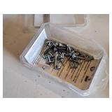 Various Hardware Fasteners and Anchors Lot including Teks Screws, Drywall Anchors, and Assorted Bolts