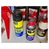 Automotive Fluids and Maintenance Supplies including Motor Oil, WD-40, and Brake Fluid - Partials