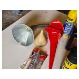 Automotive Fluids and Maintenance Supplies including Motor Oil, WD-40, and Brake Fluid - Partials