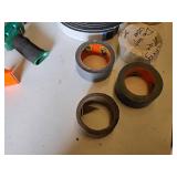 Assorted Tape and Adhesive Tools including Glue Guns, Tape Dispensers, and Plastic Mender