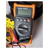 Electrical Tools and Supplies including Klein Tools Multimeter, Wire Strippers, and Cable Ties