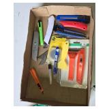 Box of Utility Knives and Scissors
