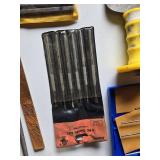 Lot of Hand Tools Including Chisels, Knife Sharpening Kit, and Files