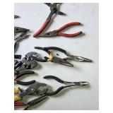 Mixed Hand Tools including Pliers and Cutters Assortment