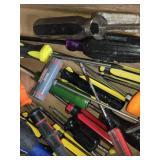 Lot of Mixed Screwdrivers and Tools Including Various Brands and Sizes - Almost all Phillips