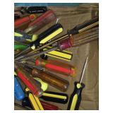 Lot of Mixed Screwdrivers and Tools Including Various Brands and Sizes - Almost all Phillips