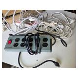 Extension cords, power strips, and surge protectors